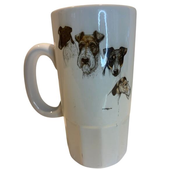 Laura Rogers Terrier Dog Mug Soft Coated Wheaten, Coffee Cup Ceramic Stein 20 oz - Picture 1 of 5